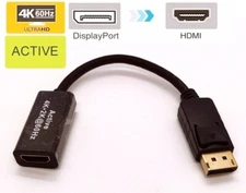 4K@60Hz DisplayPort To HDMI Active Adapter