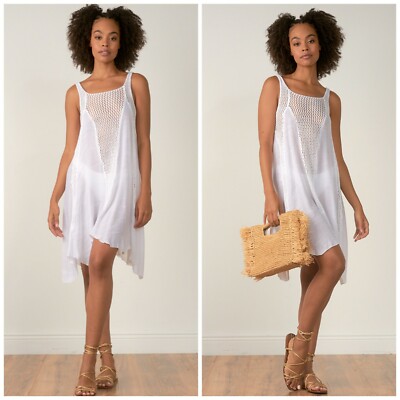 Nordstrom Elan Dress Crochet Coverup Beach Summer Boho Chic Women's Size  Medium