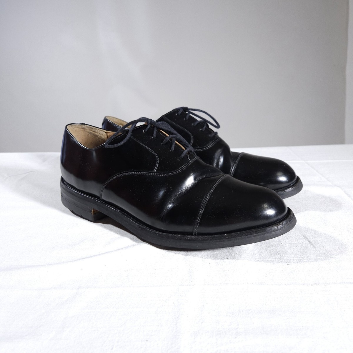 英国高級★Made in England■ BARKER/UK8（26.5㎝） Barker Oxford Shoes Leather made in England size UK 9 US 10