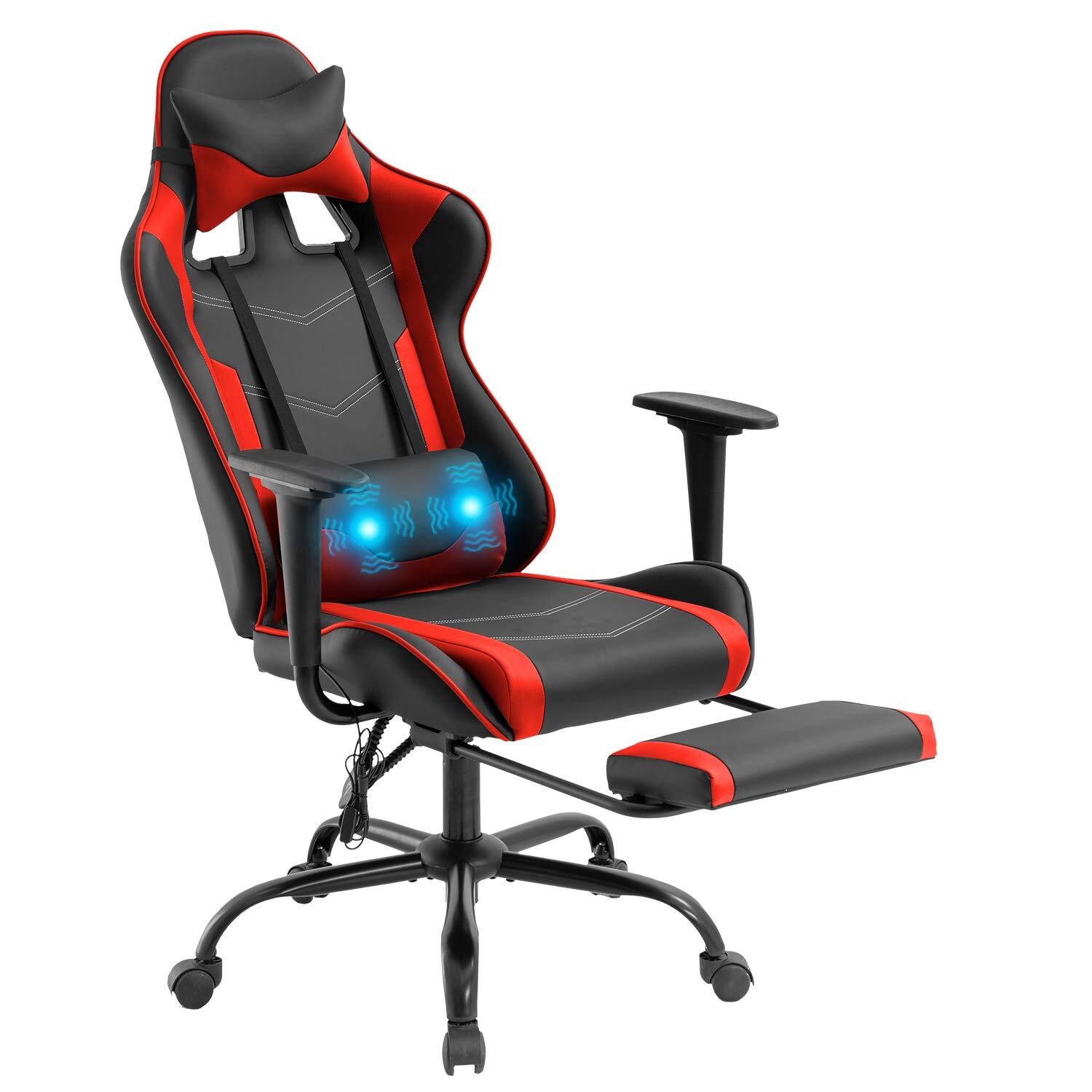 Pc Ergonomic Office Home Executive Desk Adjustable Highback Pu Leather Racing Ro