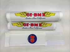 G T PAD SET PRO frame handlebars bar Stem bmx Re Made white freestyle pro tour