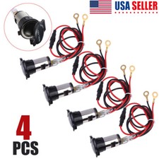4 Car Power Socket Cigarette Lighter Plug Outlet Lighter Socket Plug 120w Dc 12v