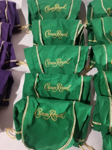 Lot Of 21 Crown Royal Regal Apple Green & 5 Regular Purple Bags 750ml 26 Total - Picture 5 of 10