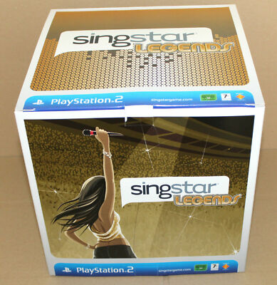 SingStar Legends promo Werbe Box Aufsteller Game Store Display Playstation 2 PS2