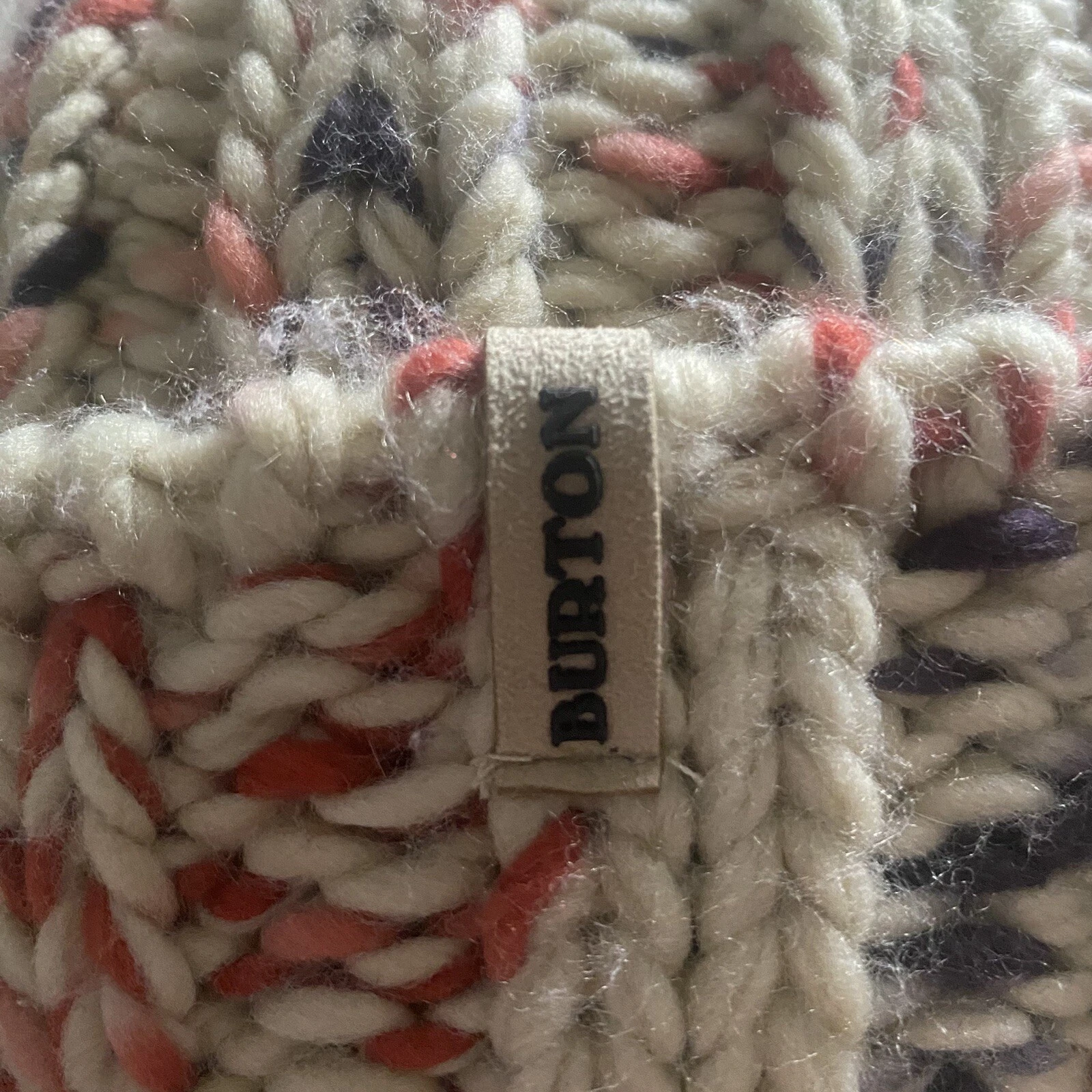 burton bonita beanie stocking cap stretch knit confetti 