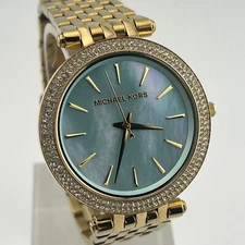 Michael Kors Darci Watch MK-3498 Womens Pearl Look Dial Quartz Three Hands