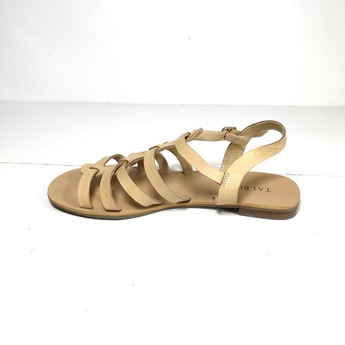 Talbots Women's Slingback Sandals Tan Leather Strappy Buckle Size 9M - Picture 4 of 12