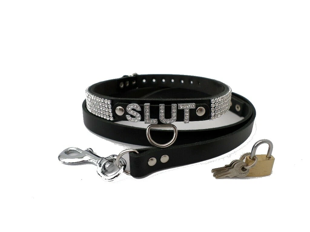 Vegan leather collar cheap