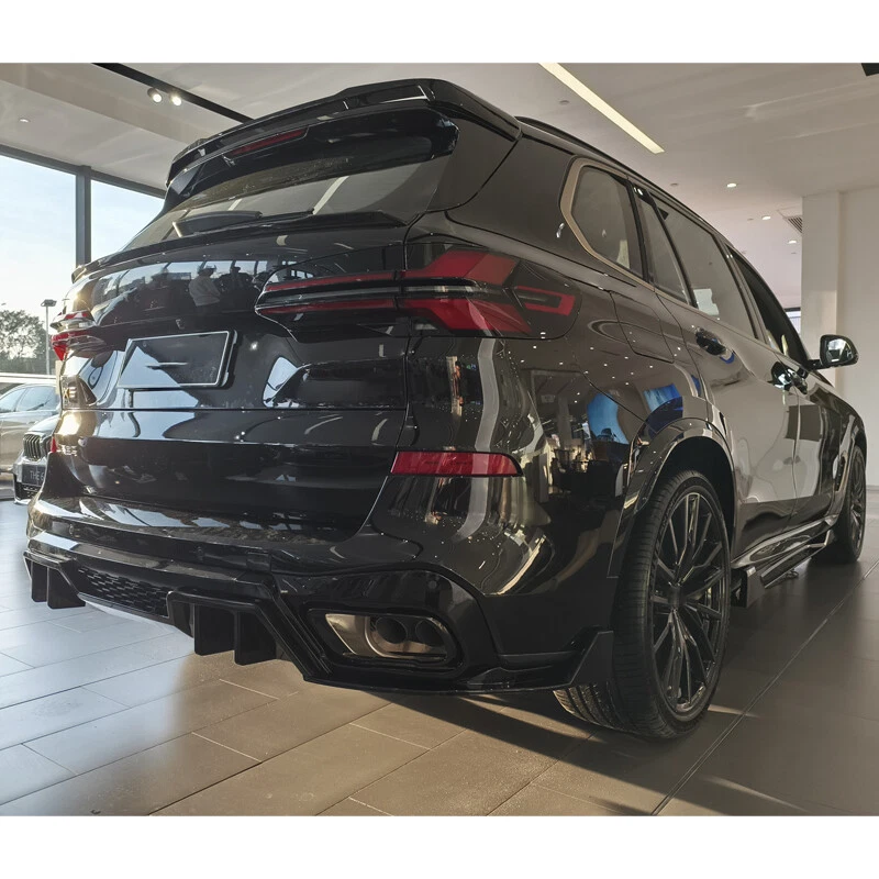 Competition Gloss Black Rear Bumper Diffuser Lip Fits 2019-25 BMW X5 G05 M Sport - Изображение 3 из 4