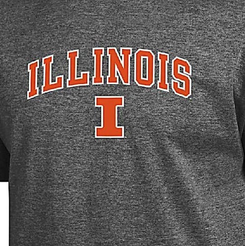 Illinois Fighting Illini Grey Champion Campus Short Sleeve T Shirt - Bild 3 von 5
