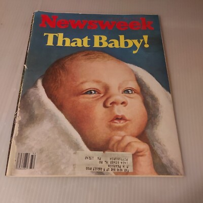 Vintage 1978 August  7, Newsweek Magazine That Baby! ''First Test Tube Baby''