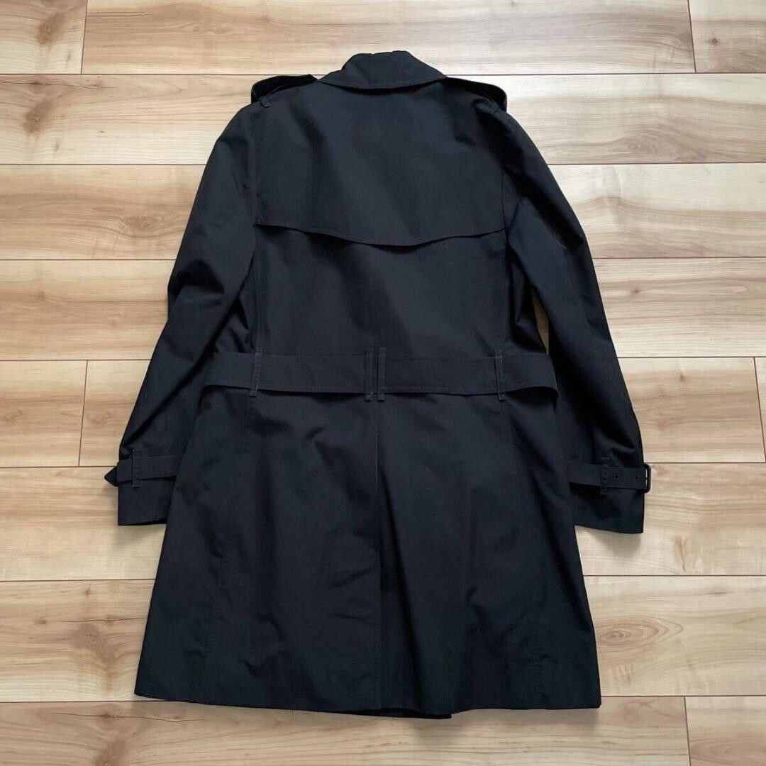 トレンチコート BURBERRY Women Trench Coats 8079409 BLACK Burberry Kensington Cotton Trench Coat - Black - Women | 8079409