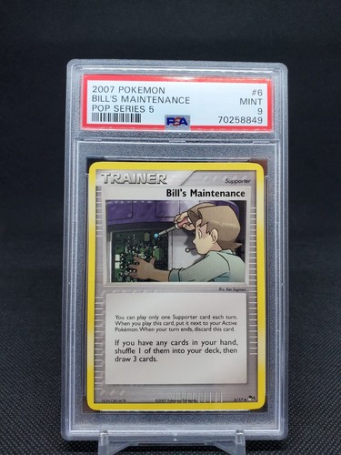 Bill's Maintenance graded PSA 9 for sale on eBay