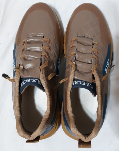 BLS-ECKE AIR PU Cuero Sin Cordones Tenis Zapatos para Caminar Para Hombre Talla 10.5 - 44 Euro - Imagen 7 de 9