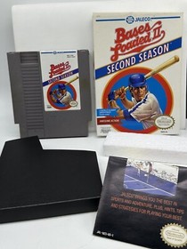 Bases Loaded II 2 Nintendo NES Near CIB with Box and Poster Tested and Working