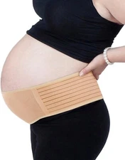 Maternity Support Belt + 2 Baby Bibs Helps w/ Lower Back & Pelvic Girdle Pain LG