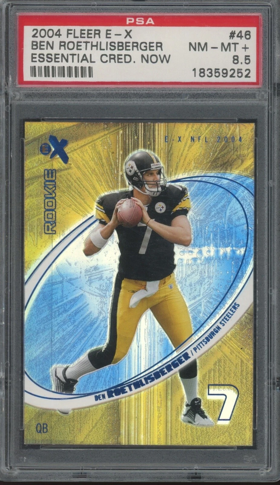 Ben Roethlisberger Fleer E-X #46 Essential Cred. Now