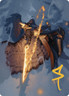 Gold Stamp Art Series AURELIA'S VINDICATOR mtg Murders at Karlov Manor