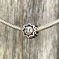 Sunshine Sun Beach Ocean Summer Silver European Charm Bead fit for bracelet