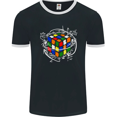 Rubix Cube Gleichung Lustig Puzzle Enigma Herren Ringer Maglietta Fotl