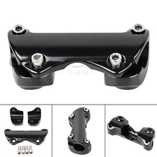 1'' Handlebar Riser Top Clamp For Harley 1" Bar Touring 88-23 Road King Black US