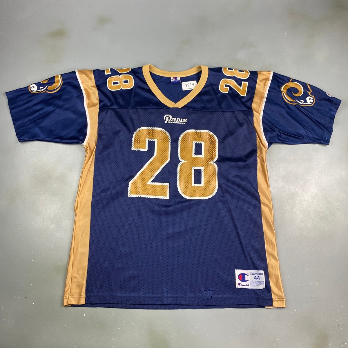 VINTAGE NFL LA Rams #28 Champion Football Jersey sz Large Adult | eBay