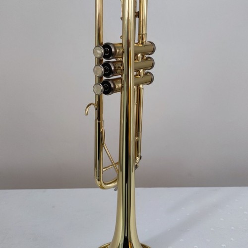 BrassTrumpet Instrument American Three-tone Beginner Performance with Case - Picture 4 of 9