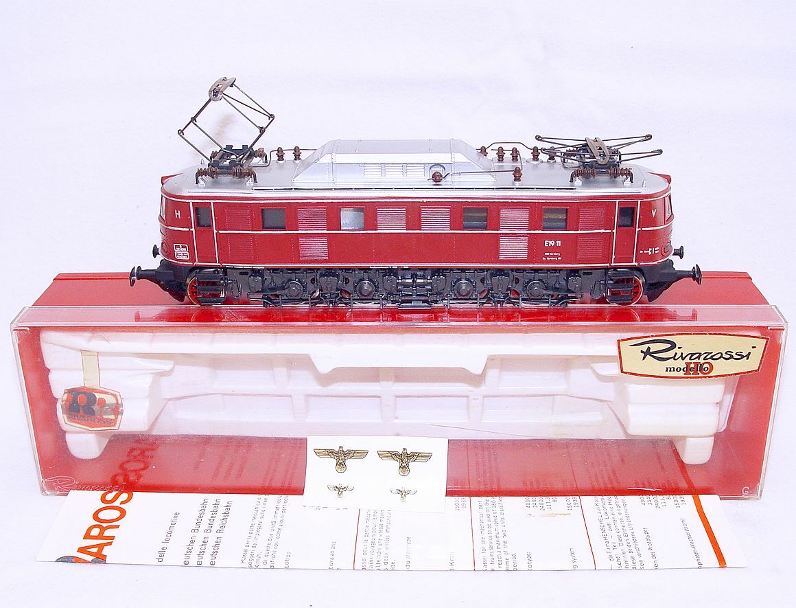 Rivarossi HO Marklin AC Deutsche Reichsbahn DR E19 Red WWII LOCOMOTIVE MIB`80!