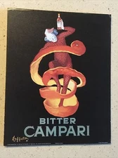 BITTER CAMPARI 8X10 PRINT, MOUNTED ON HARDBOARD, READY TO FRAME