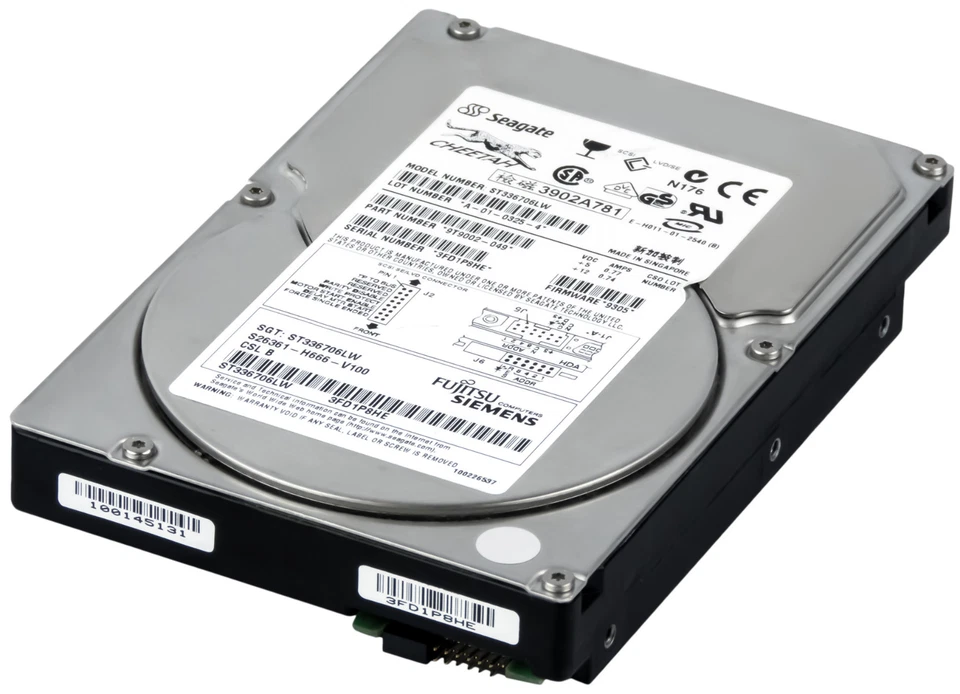 Hard Drive Fujitsu S26361-H666-V100 ST336706LW 36GB 10K 4MB SCSI U160 3.5 " Inch - Image 2 of 3