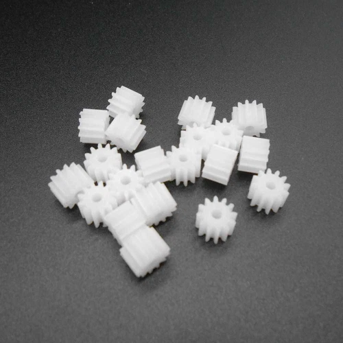20Pc 0.5M 12T Plastic Spindle Spur Gear Bore Aperture 2MM 1.95MM 12 Teeth Pinion