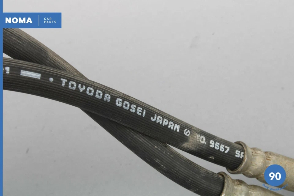 01-06 Juego de 2 mangueras de freno hidráulicas traseras izquierda y derecha Lexus LS430 XF30 OEM Foto 4 de 4