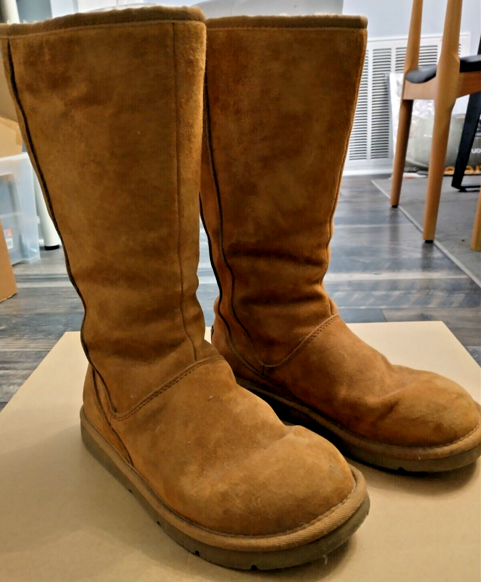 UGG US Size Women Knightsbridge 5119 Zipper Up Boots Chestnut