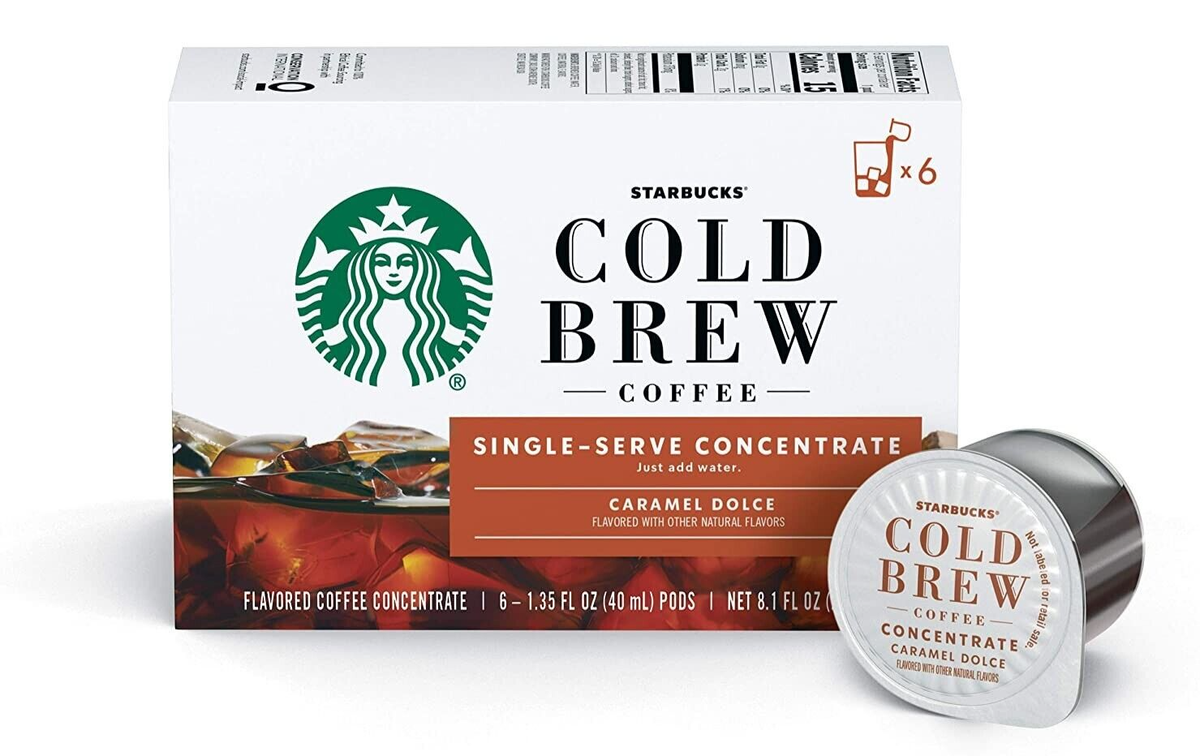 Lot NIB Ser Pod Starbucks Cold Brew Caramel Dolce Coffee