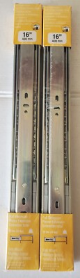 Lot of 2 Richelieu Full-Extension Soft Close Drawer Slide 16  TU9907SC2G16