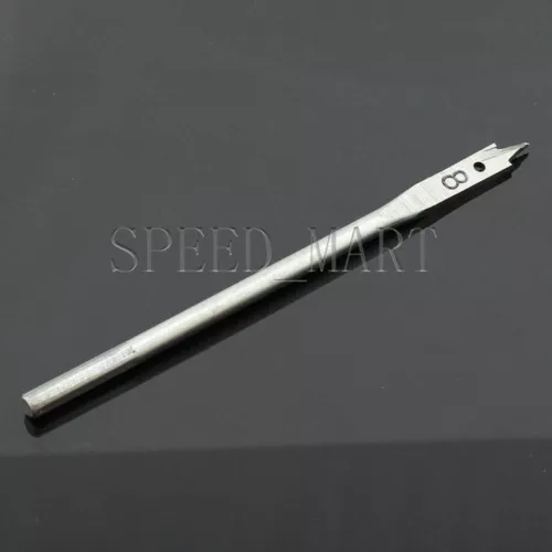 1 PCS 8 x 152mm HCS Machine Flat Wood Spade Drill Hex Shank With Extension Bar
