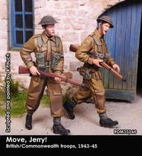 RADO MINIATURES RDM35046 WORLD WAR II MOVE, JERRY! BRITISH /COMMONWEALTH TROOPS