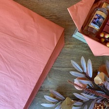 Autumn Orange Natural Kraft Eco Tissue Paper Large Sheets Recycled Wrapping Gift