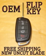 OEM 2015 2016 2017 HYUNDAI SONATA UNCUT FLIP KEY KEYLESS REMOTE FOB 95430-C1010