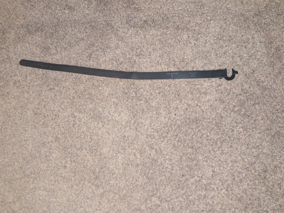 Ремень мужской True Religion черный кожаный/черная подкова пряжка размер 34 - Изображение 2 из 4