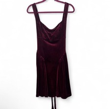 NWT BURGUNDY FASHION NOVA VELVET DRESS