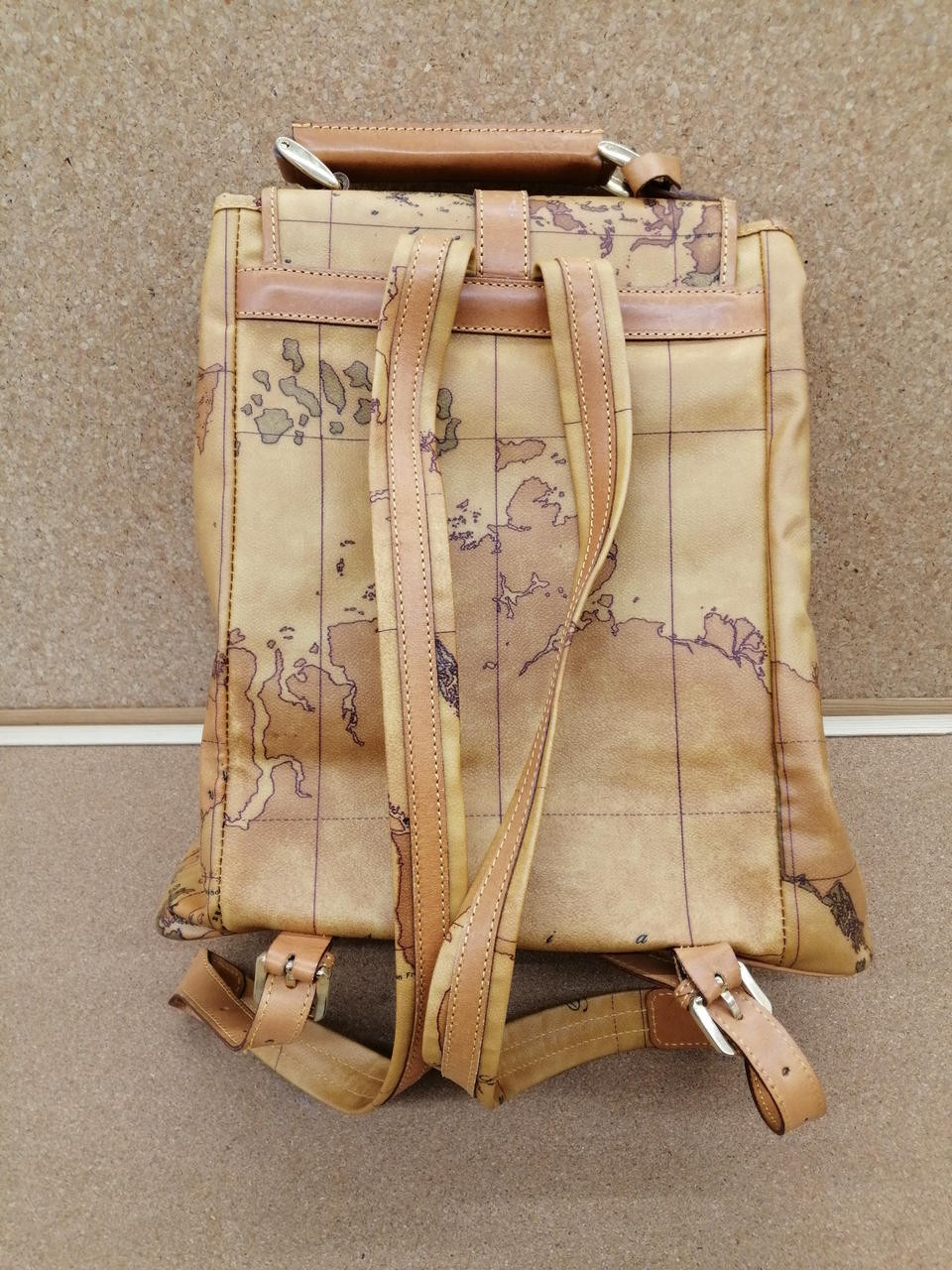 Backpack Model Number Map Pattern Color Camel PRI… - image 3