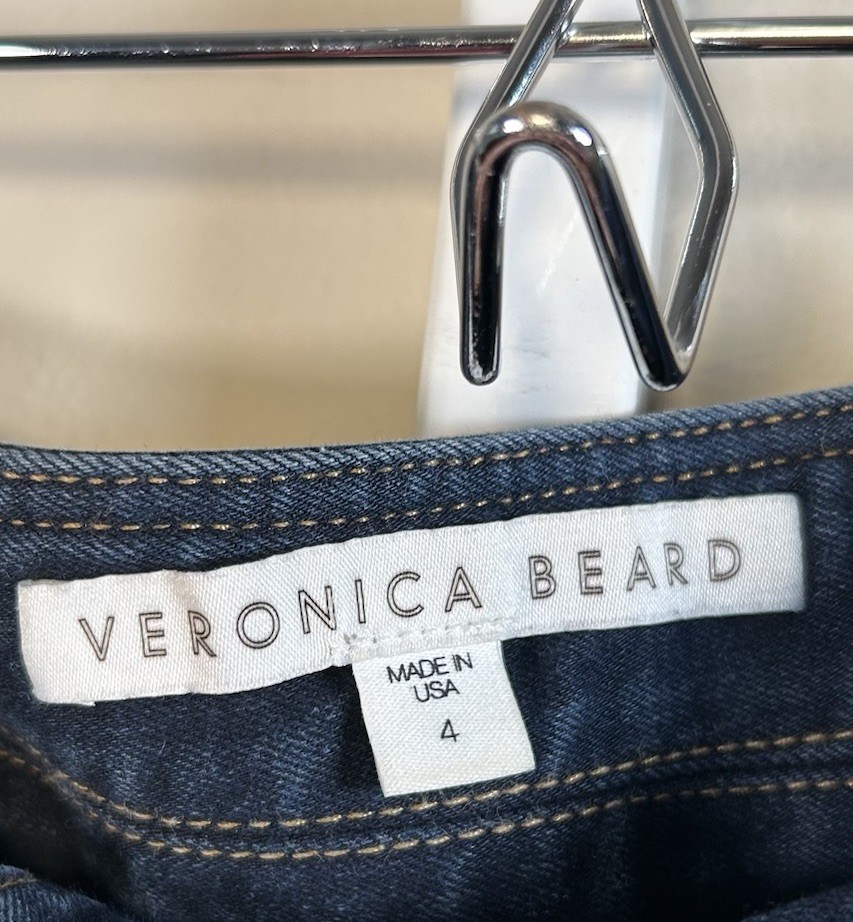 VERONICA BEARD Two Button Flare Stretch Denim Jea… - image 4