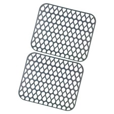 2 Soft Rubber Sink Support Mats consistent With Many Standard Kitchen Sinks