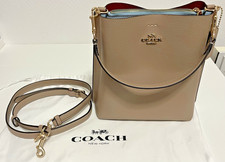 Coach Mollie Bucket Bag Größe 22 Gold Taupe CA177 Luxus Damentasche