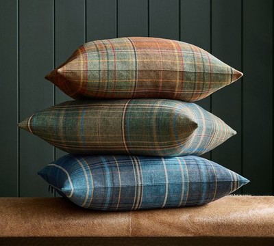 Pottery Barn Woodrow Plaid Pillow Cover 22'' x 22'' (US STOCK)