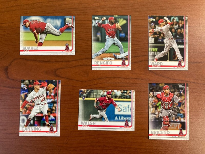 2018 Topps ANGELS RC (lot Of 6) Suarez, Rengifo, Ward, Canning, Walsh, Briceno