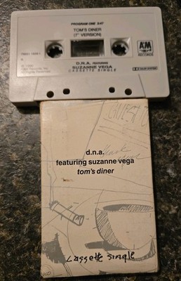 D.N.A. featuring Suzanne Vega - Tom's Diner (A&M Records, 1990, Cassette Single)