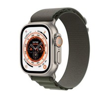 Apple Watch Ultra 2 49mm Titanium Case - GPS + LTE - Green Alpine Band
