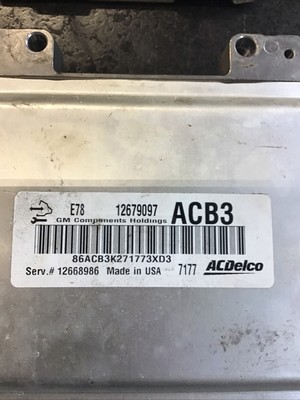 OEM E78 Engine Control Module ECU Buick Cadillac Chevrolet GMC 12679097